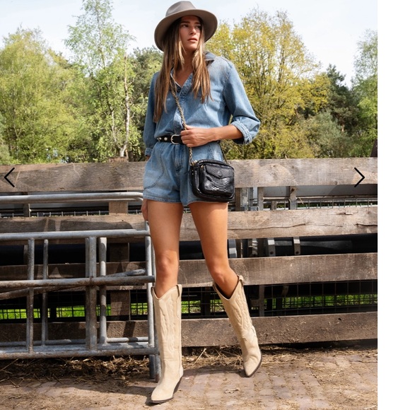 NWT BA&SH Boho, western vintage jumpsuit - Picture 2 of 11